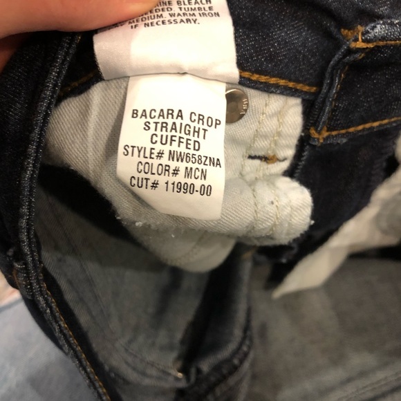 Hudson Bacara Cropped Straight Cuffed Jeans Size 24 - Picture 8 of 11